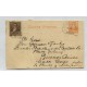 ARGENTINA 1896 ENTERO CARTA POSTAL CIRCULADO CON MATASELLO CHAMICAL LA RIOJA, MUY RARA